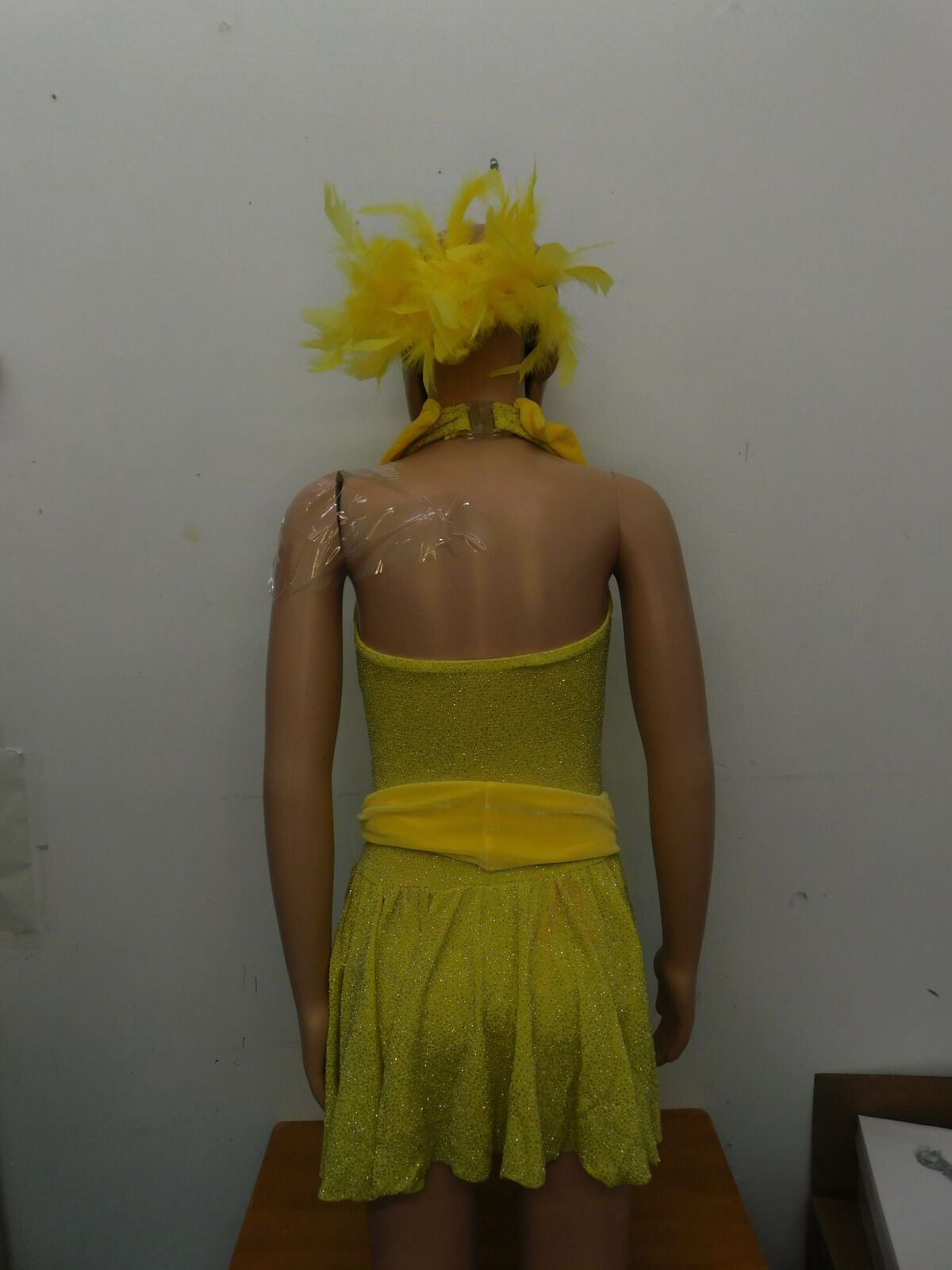 Pre-Owned Costume Costume Gallery   Medium Child Yellow Glitter Dress Jazz Tap