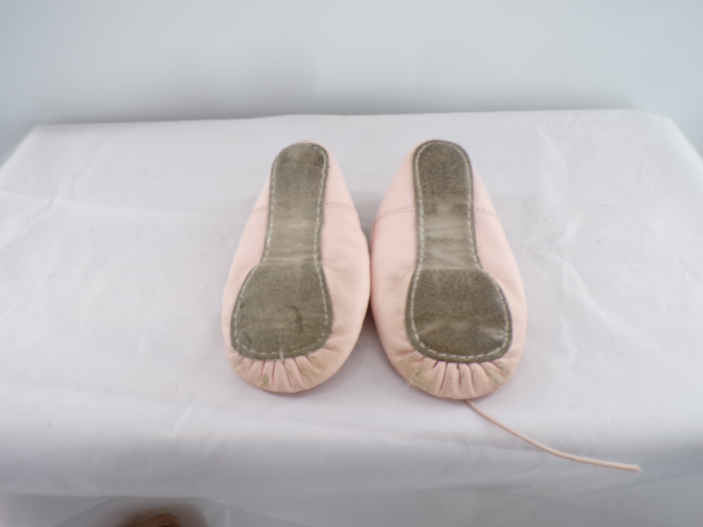 Pre-Owned Ballet Shoes Freestyle Toddler 10M Tie Drawstring Leather Single Strap Full Sole