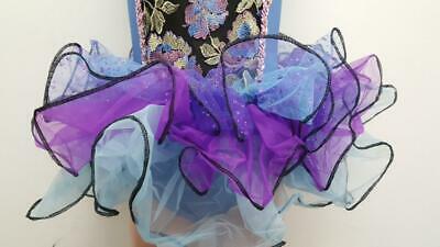 Pre-Owned Costume Wish Come True  18801 Medium Child Green  Tutu Hip Hop Metallic Foil