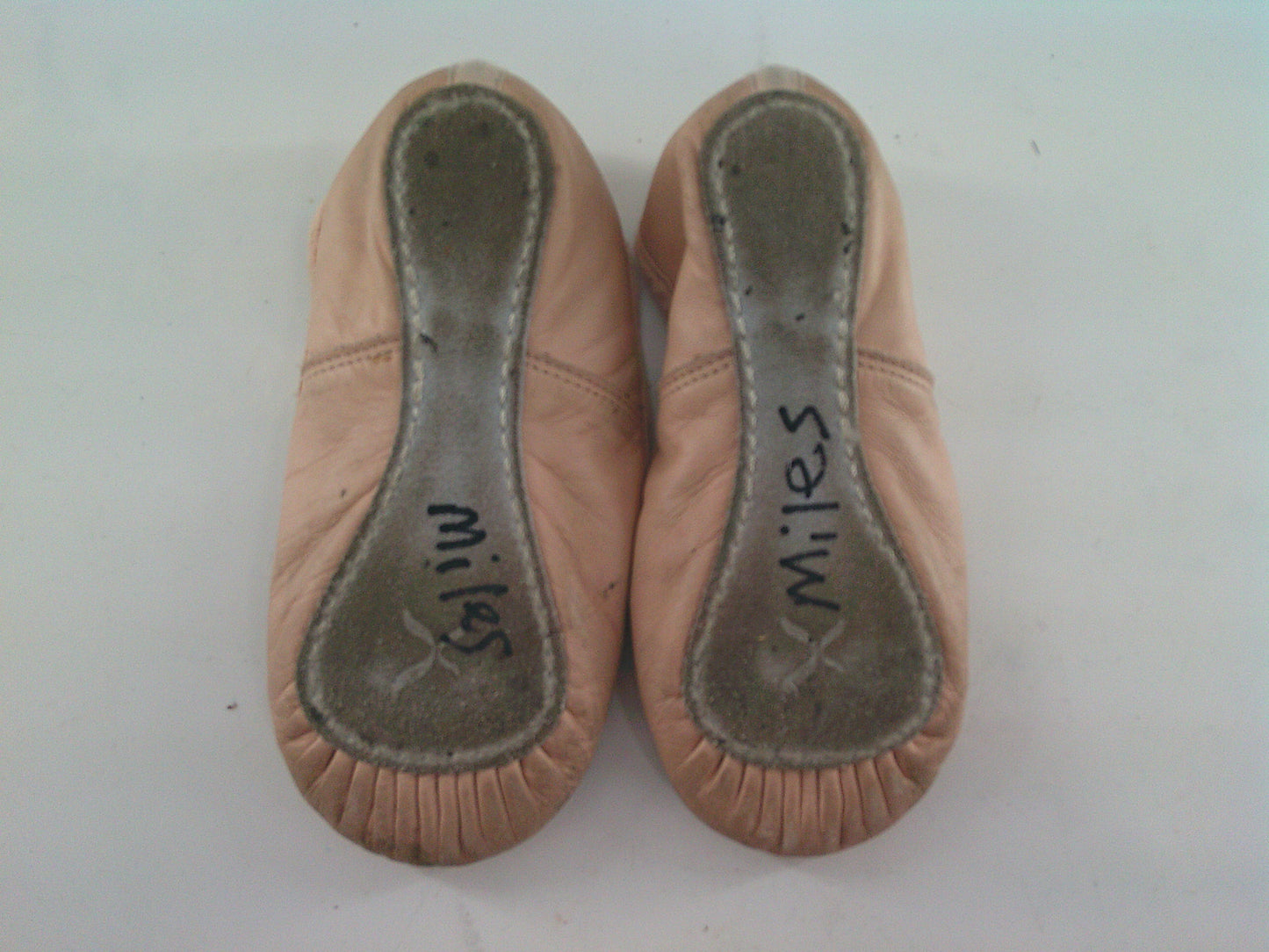 Pre-Owned Ballet Shoes Capezio Little Kids 11M Tie Drawstring Leather Single Strap Full Sole