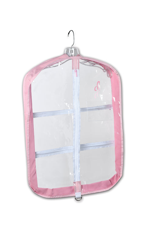 New Bag Danz N Motion B2352  Short Garment Bag Pink Lavender 3 pockets