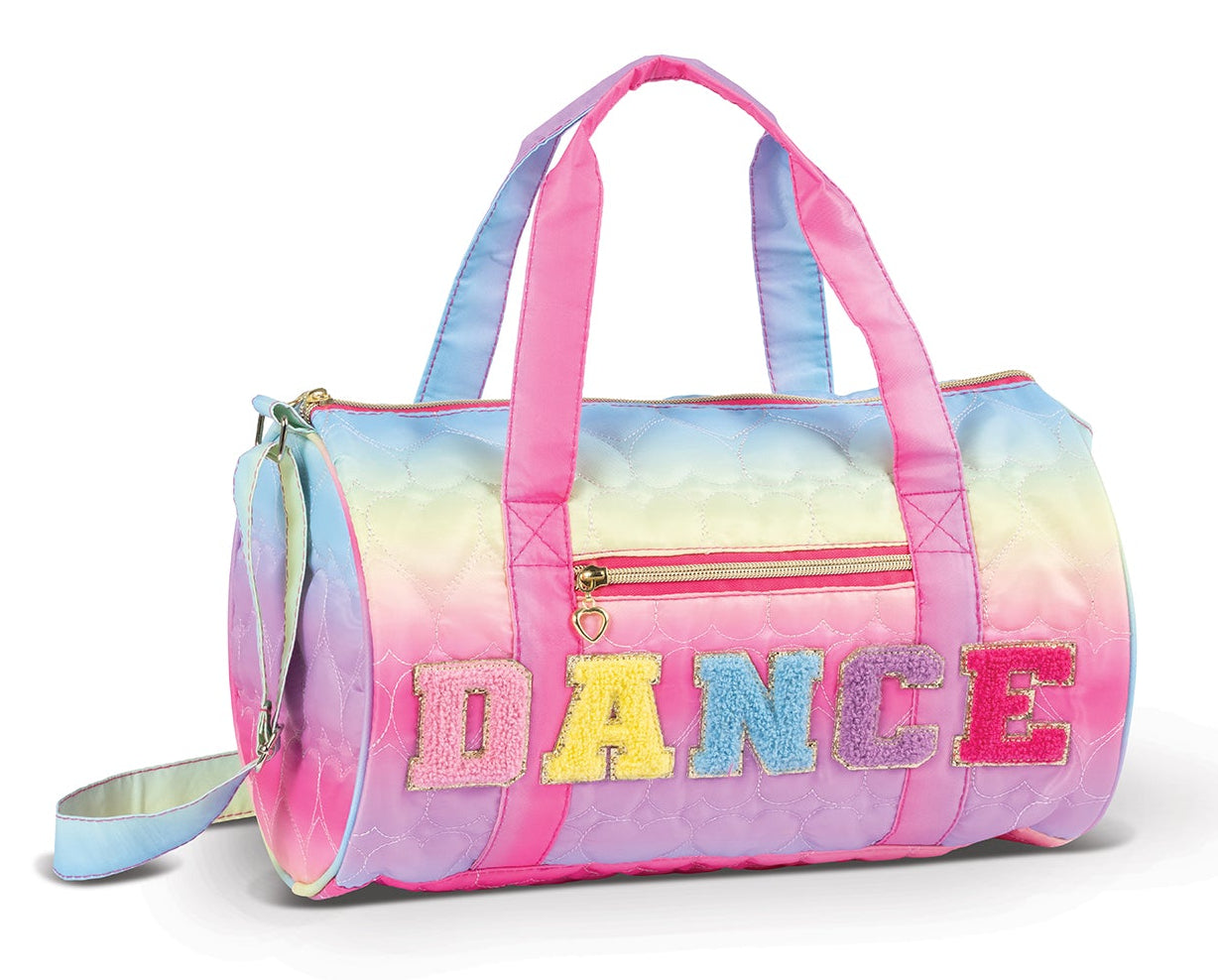 New Duffle Bag Danz N Motion B24501 Small/Medium  Pink Rainbow  Ballet Tap Jazz