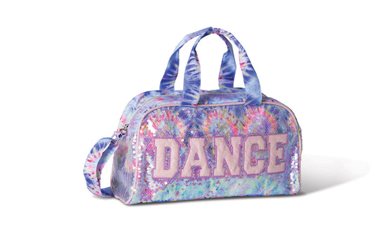 New Dance Bag Danz N Motion B25510 Groovy Sparkle Tie-Dye Duffle