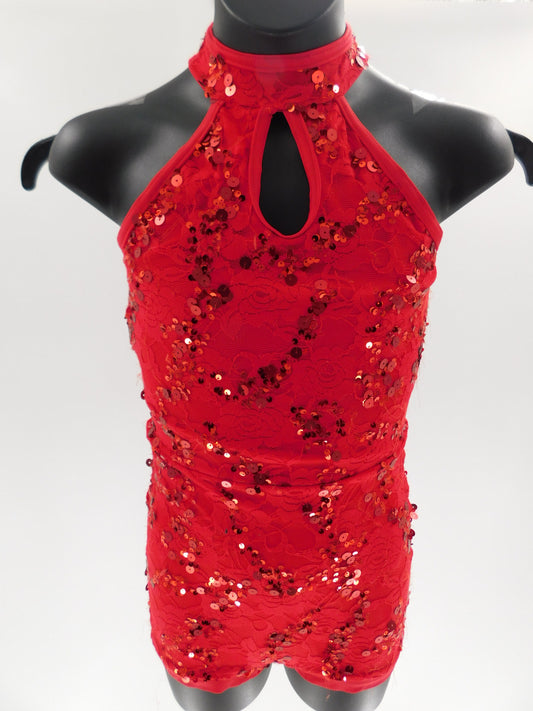 Pre-Owned Costume Balera  SL10220 Medium Child Red
