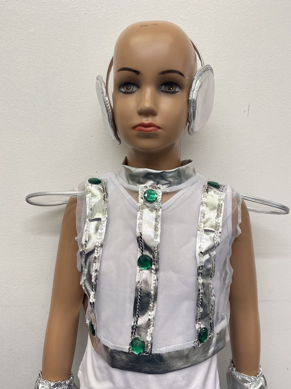 Pre-Owned Costume Unbranded   Medium Child Silver  Jazz