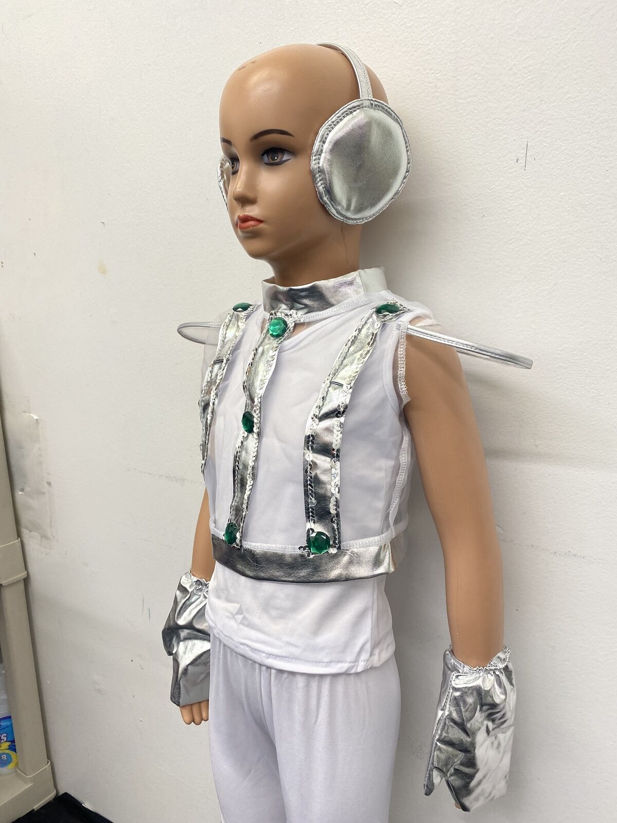 Pre-Owned Costume Unbranded   Medium Child Silver  Jazz