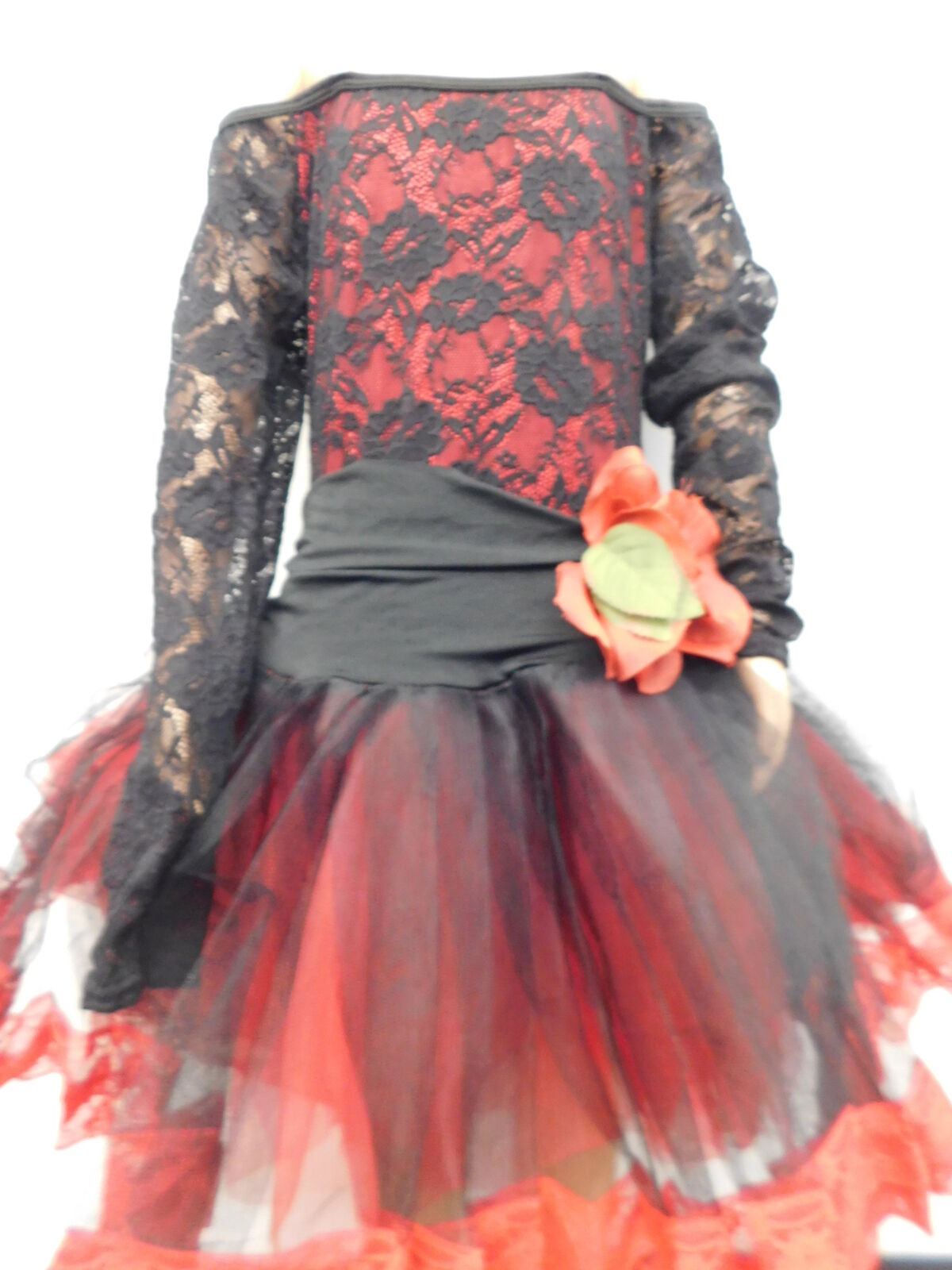 Pre-Owned Costume Curtain Call  C393 Large Child Red  Ballet