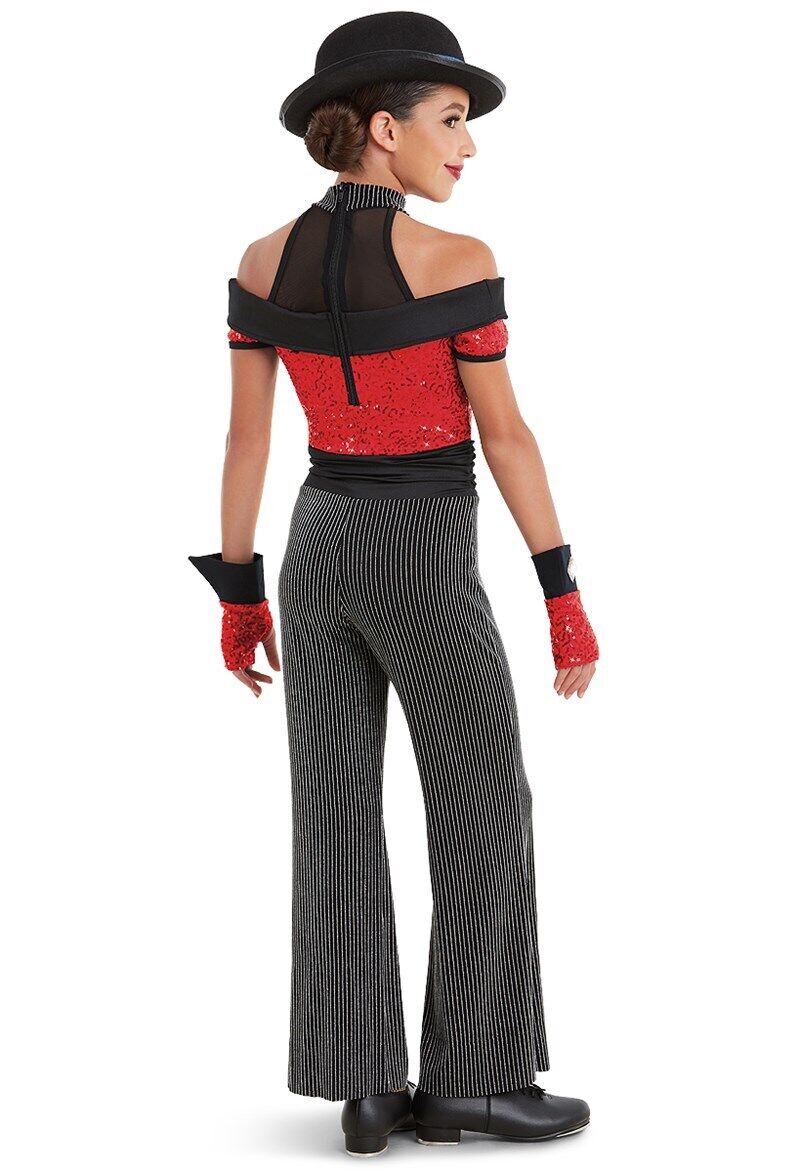 Pre-Owned Costume Weissman  10959 Medium Child Red  Jazz Tap  Gangster Suit