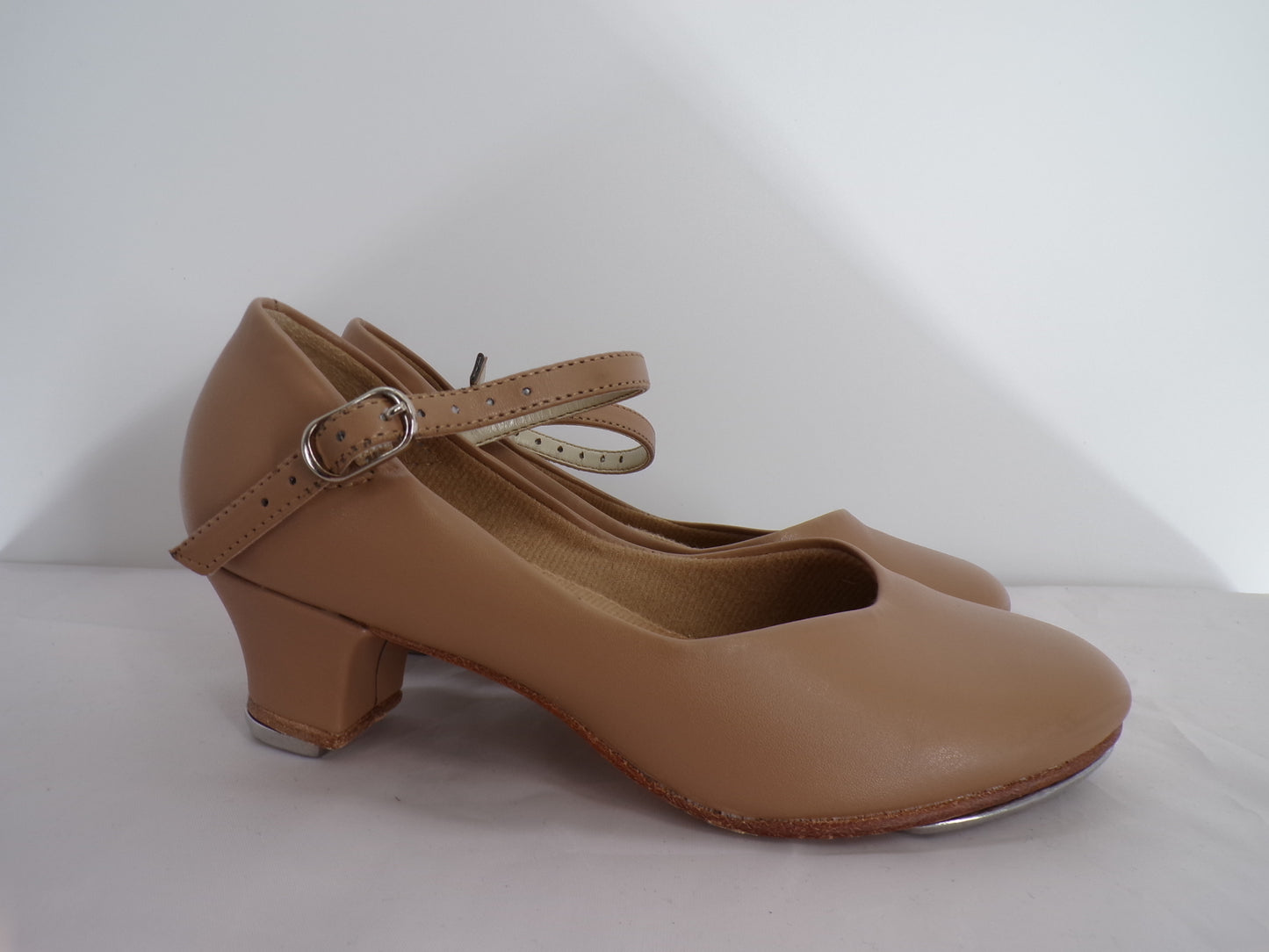 Pre-Owned Tap Shoes SoDanca Big Kid 3M Heel Character Leather Buckle