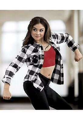 Pre-Owned Plaid Shirt Urban Groove AH3623 Small Adult White Hip Hop Jazz