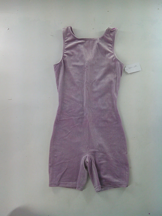 Pre-Owned Biketard Danskin   Large Child Lavender  Acro Tumbling