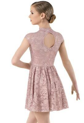 Pre-Owned Costume Weissman  10124 Large Adult Blush  Lyrical Rose Gold Thread