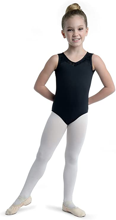 Pre-Owned Leotard DanzNMotion  21109C Large Child Black  Ballet Tap Jazz
