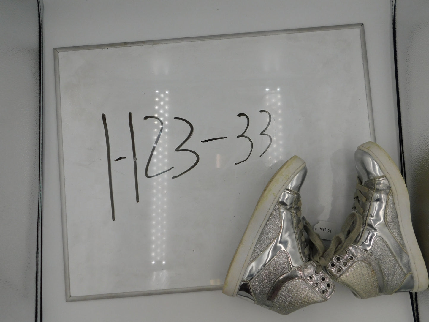 Pre-Owned Hip Hop Shoes Pastry Big Kid 2M Sneakers Leather  Glitter