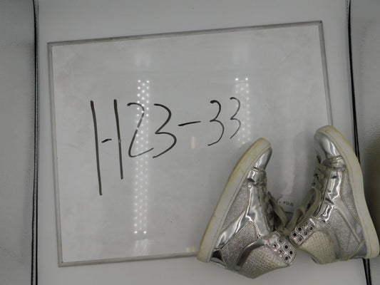 Pre-Owned Hip Hop Shoes Pastry Big Kid 2M Sneakers Leather  Glitter