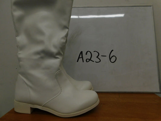 Pre-Owned Parade Shoes Danshuz Adult 9M Knee High Leather Zipper Rubber