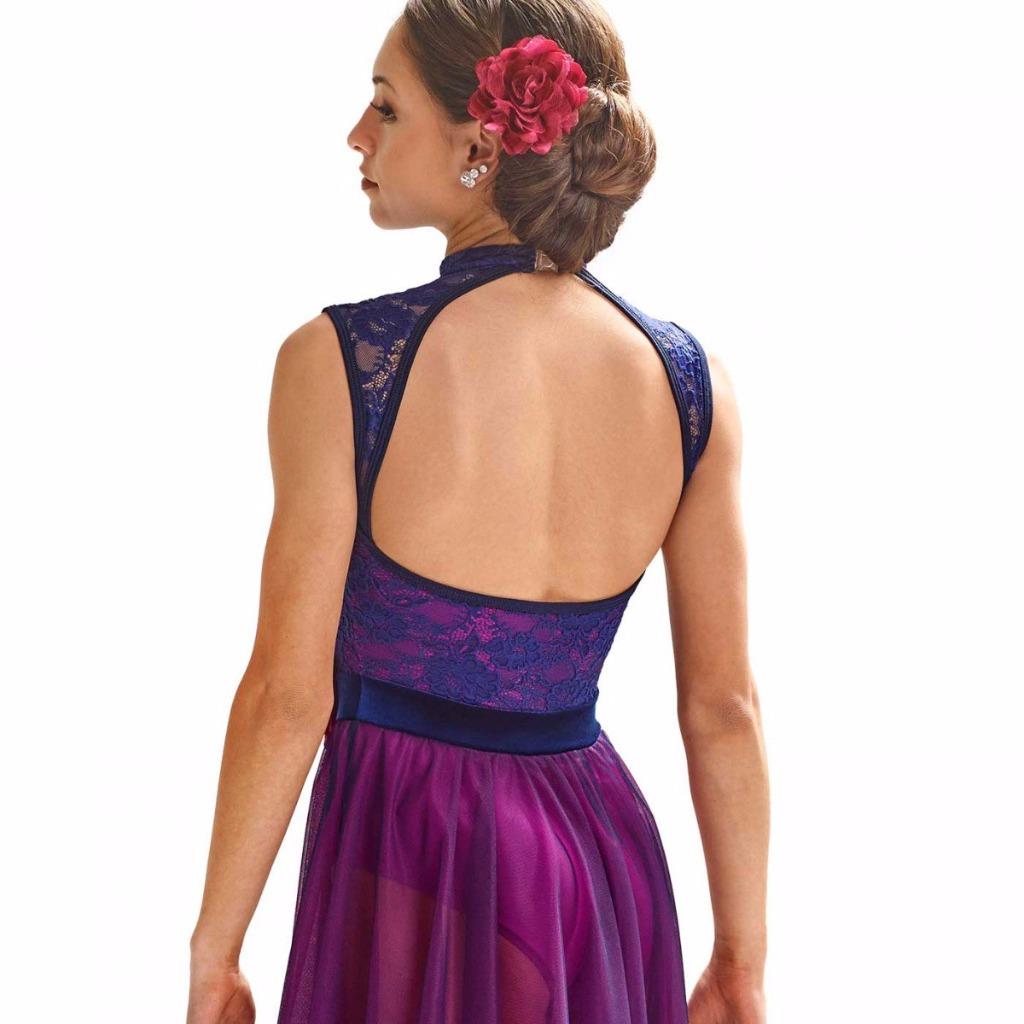 Pre-Owned Costume Curtain Call  R444 Large Child Purple-Navy Blue  Contemporary