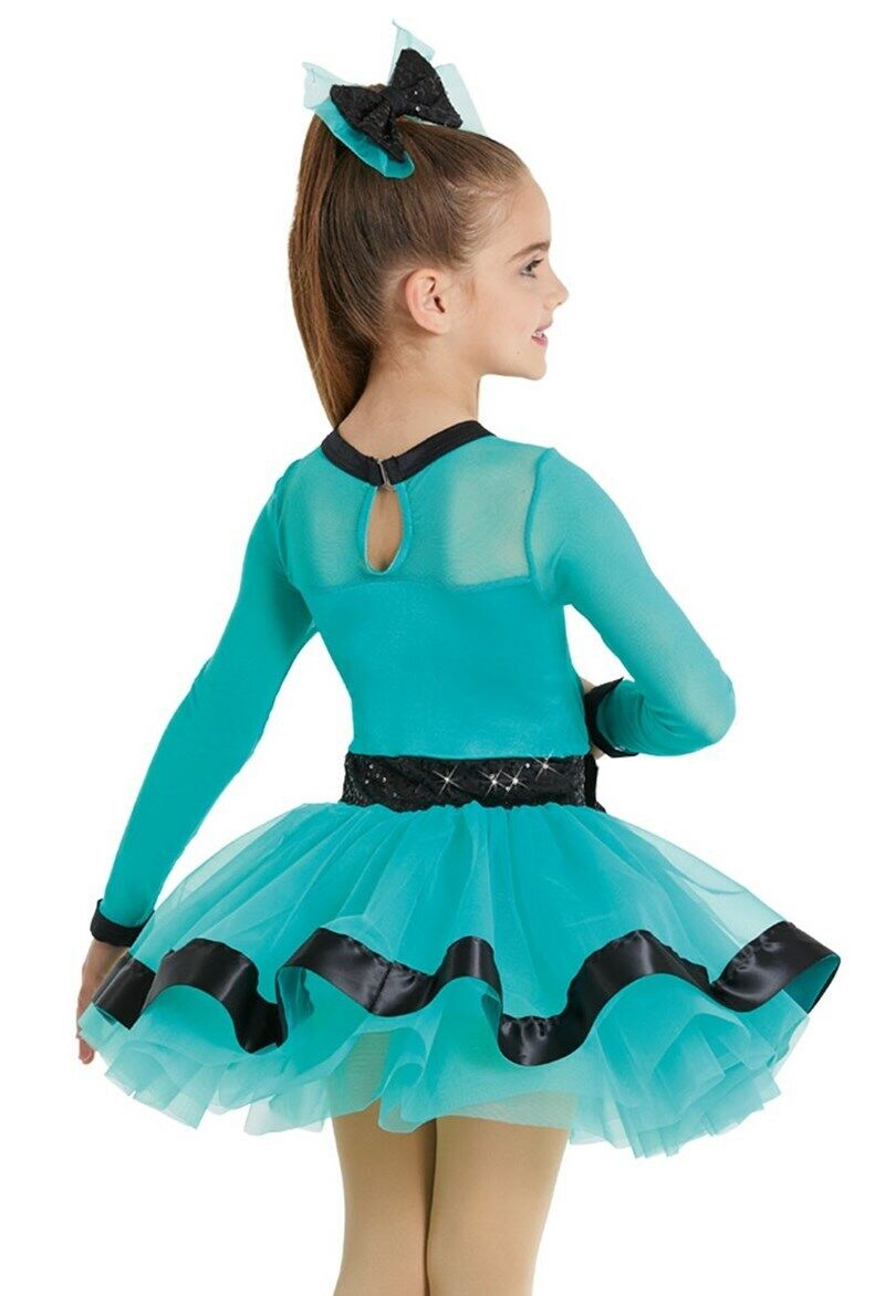 Pre-Owned Costume Weissman  11564 Large Child Red Pink Tutu Dress Jazz Musical