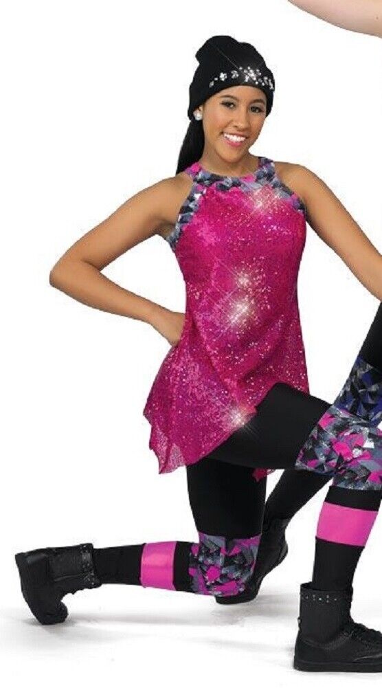 Pre-Owned Costume Wish Come True   Small Adult Pink  Hip Hop Sequin