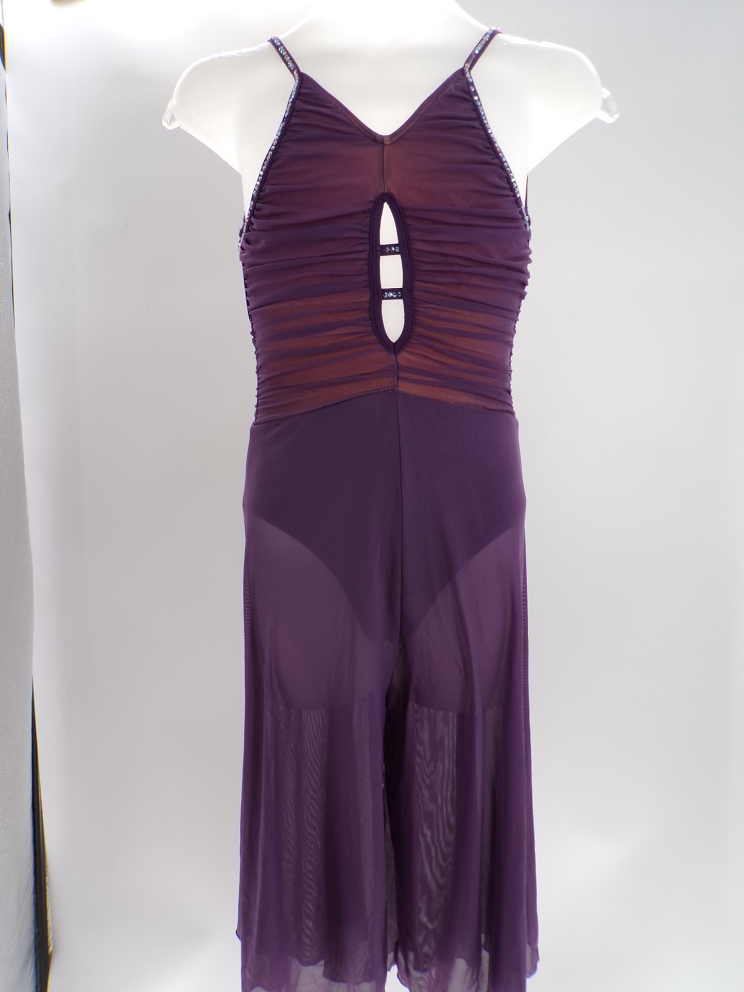 Pre-Owned Costume 10th House  TD23407 Large Child Purple  Lyrical  Rhinestones