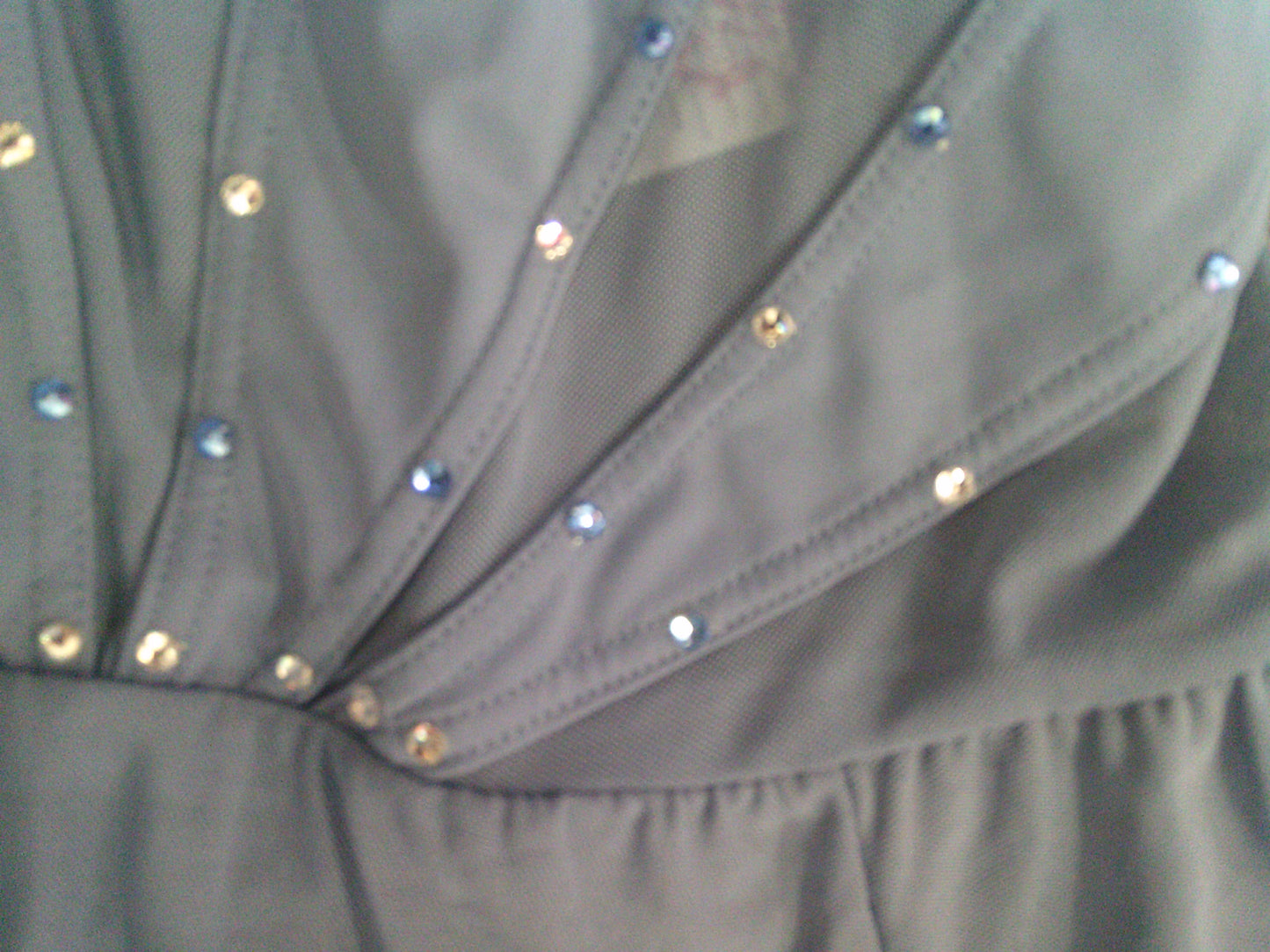 Pre-Owned Costume Balera  D11656 Small Adult Slate Blue  Contemporary Rhinestones