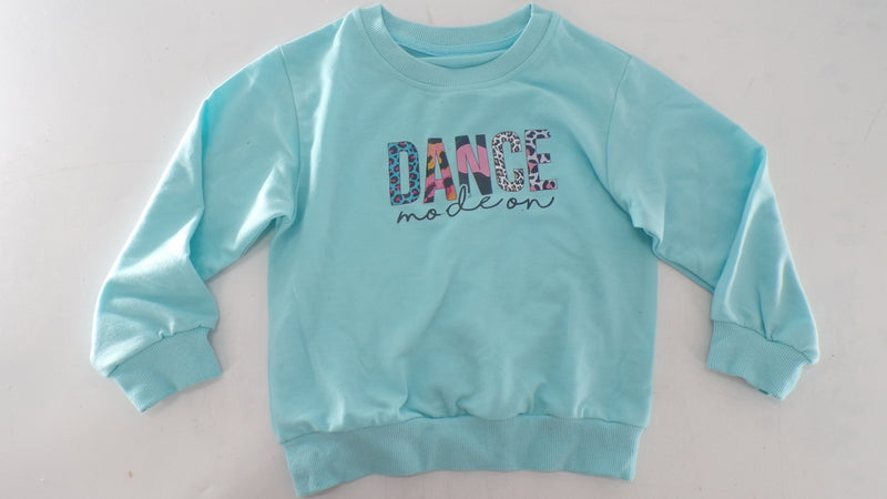 Pre-Owned Sweatshirt No Brand  Dance Mode On Intermediate Child Aqua Blue  Jazz