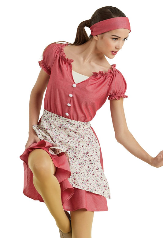 Pre-Owned Costume Weissman  11280 Large Child Red  Jazz  Annie Cinderella