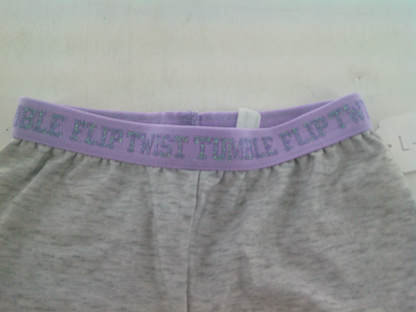 Pre-Owned Leggings Bloworld   Small Child Gray Purple  Jazz Acro