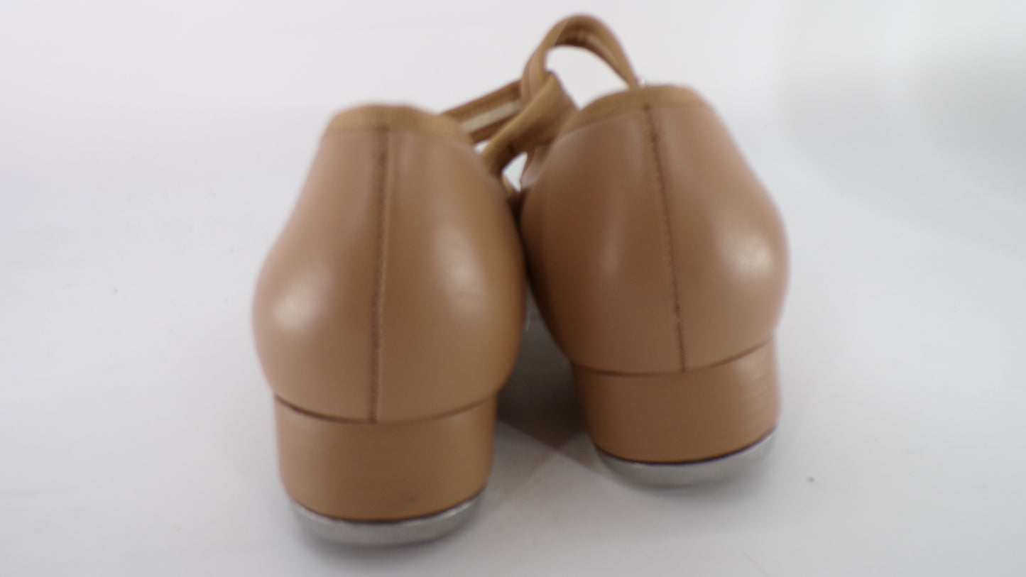 Pre-Owned Tap Shoes Capezio Adult 7M Mary Jane Leather  Student
