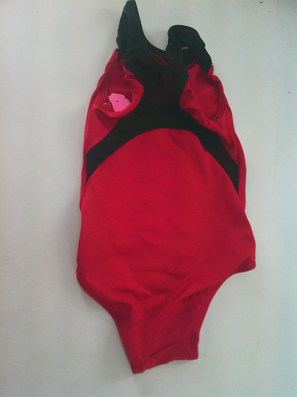 Pre-Owned Leotard GK Elite XS Child Red Black Acro Tumbling