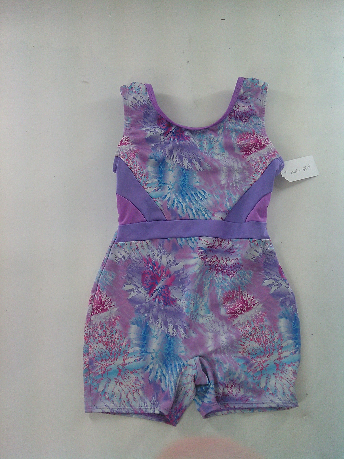 Pre-Owned Biketard Cat & Jack   Medium Child Lavender  Acro Tumbling