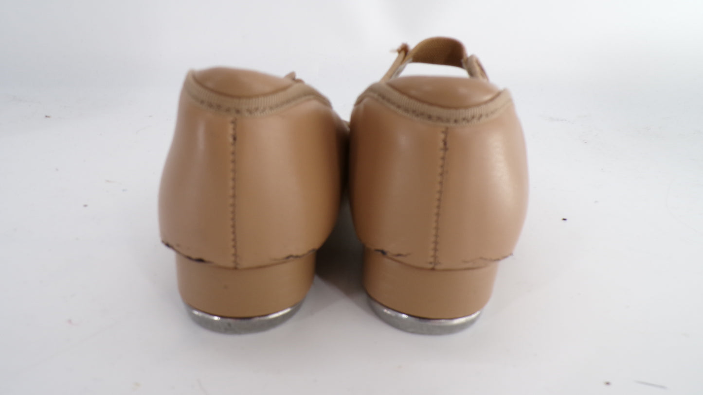 Pre-Owned Tap Shoes Capezio Little Kid 11.5W Tyette Man Made Ribbon or Elastic Student