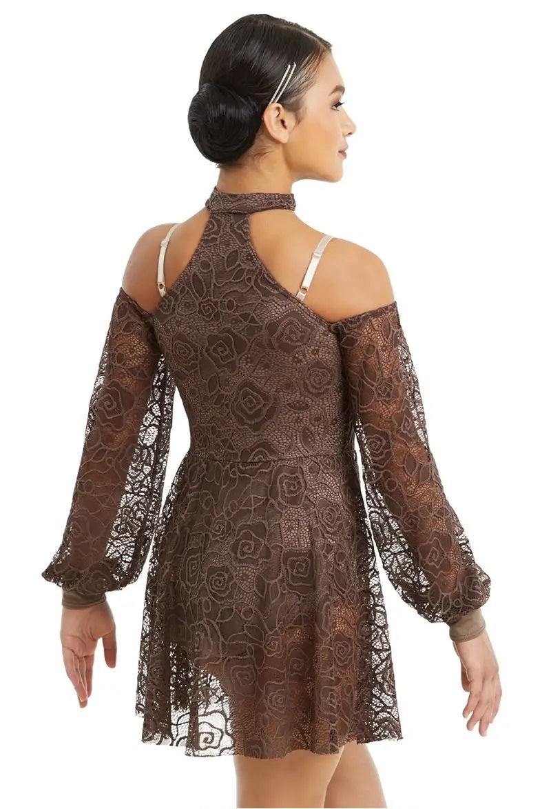 Pre-Owned Costume Weissman  10837 Small Adult White Poet Sleeve Lace Contemporary