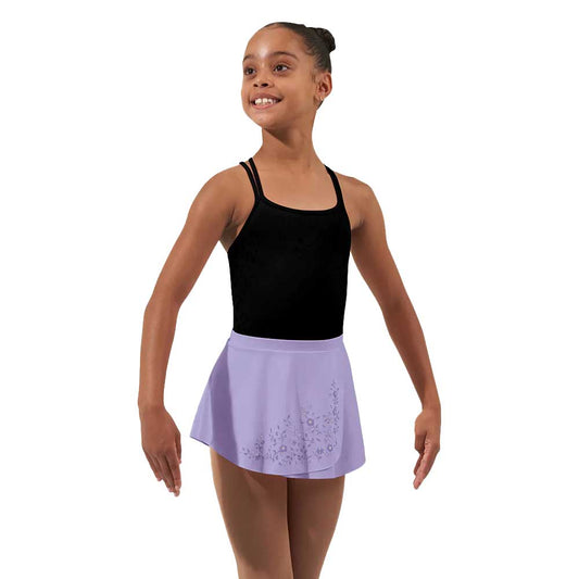 Pre-Owned Skirt Bloch Girl's 8-10 lilac Floral Ballet Pointe