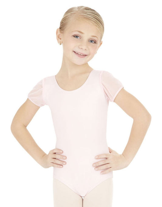 New Closeout Leotard Capezio 3946C Lycra Puff Sleeve Ballet Tap Modern