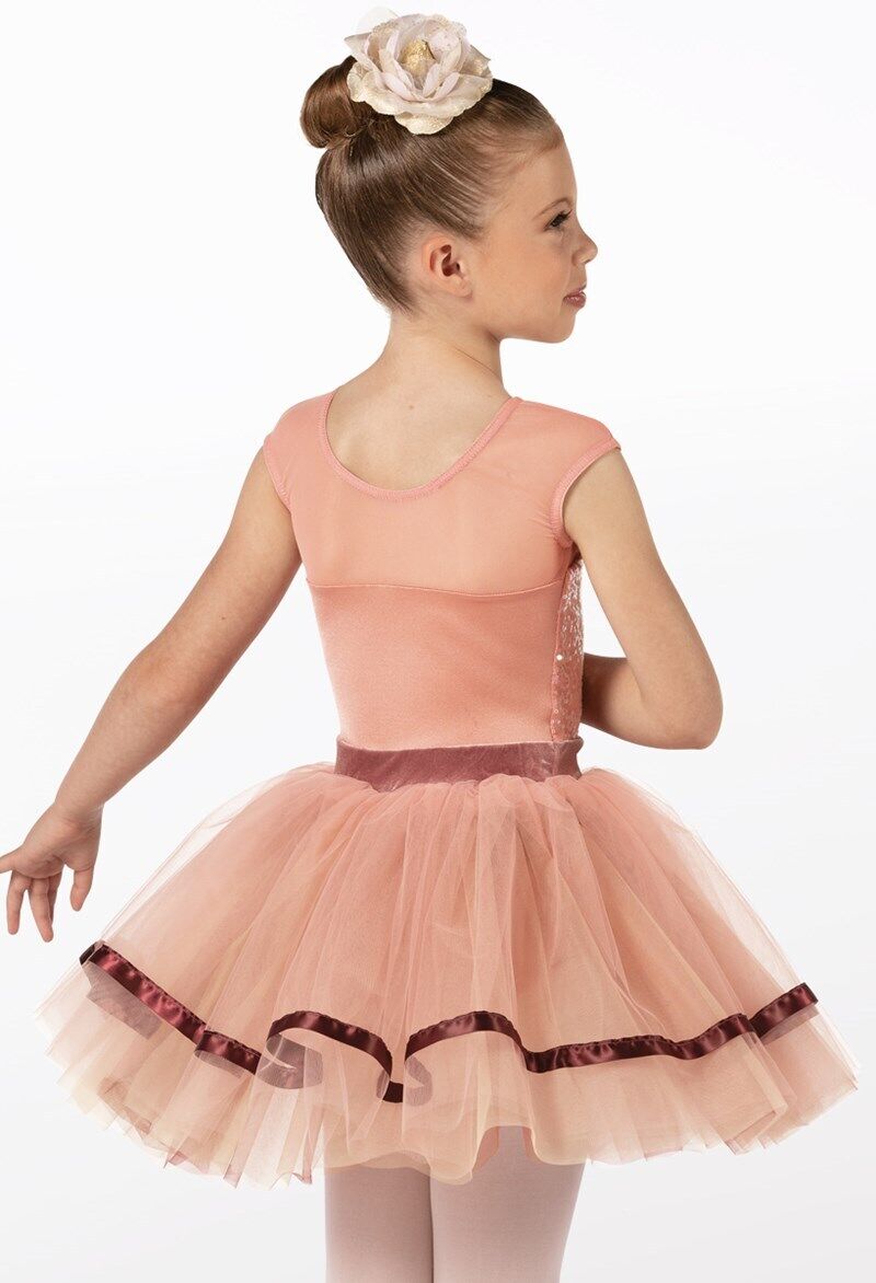 Pre-Owned Costume Weissman  14401 Medium Child Rose Tutu Dress Ballet Classical Sequin