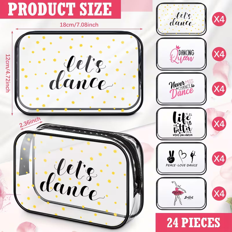 New - Dance Make Up/Accessory Bags Pouches Clear