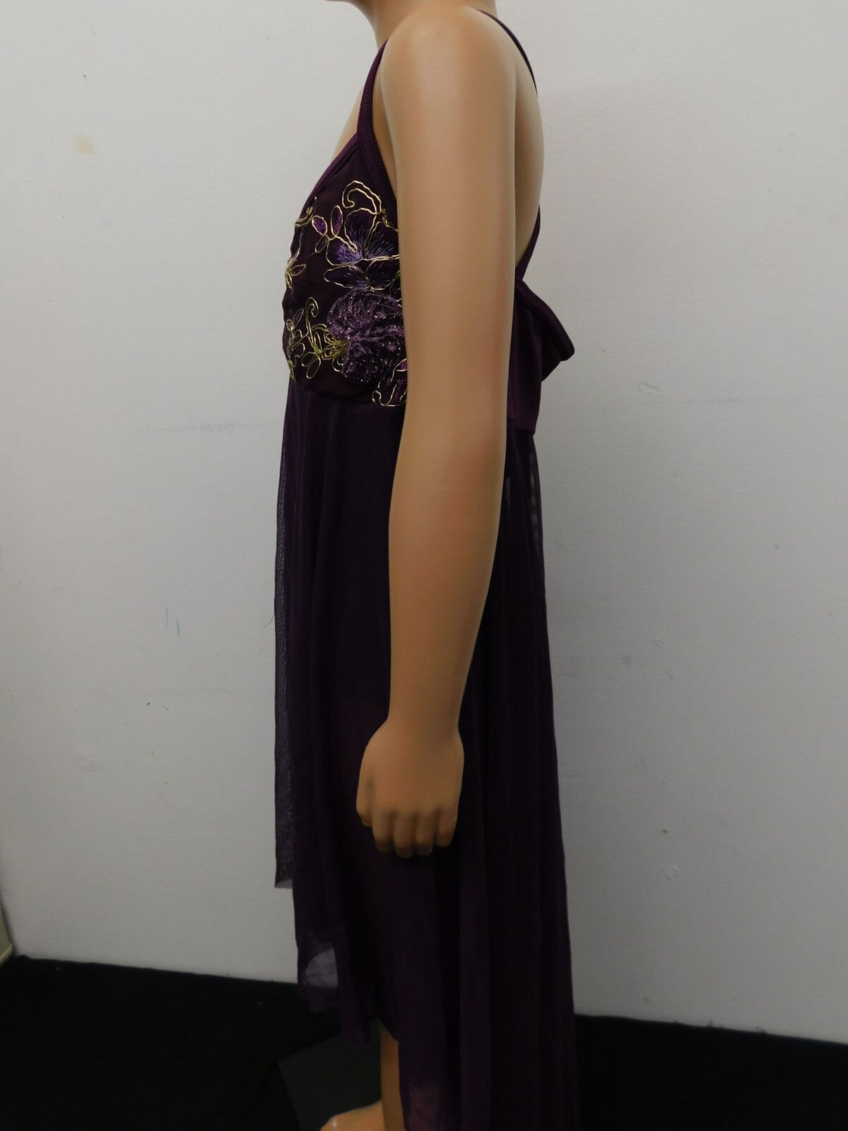 Pre-Owned Costume Balera   Large Child Eggplant Flowy Dress Lyrical