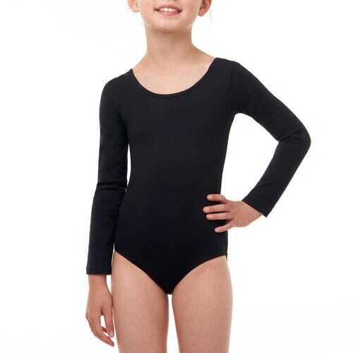Pre-Owned Leotard DanskinSmall Child Black Long Sleeve Ballet