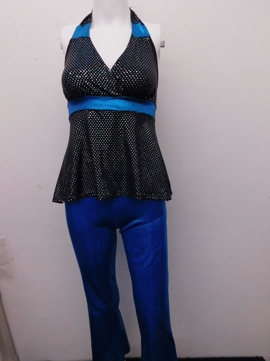 Pre-Owned Costume Leo's Dance  71512 Large Child Turquoise  Jazz