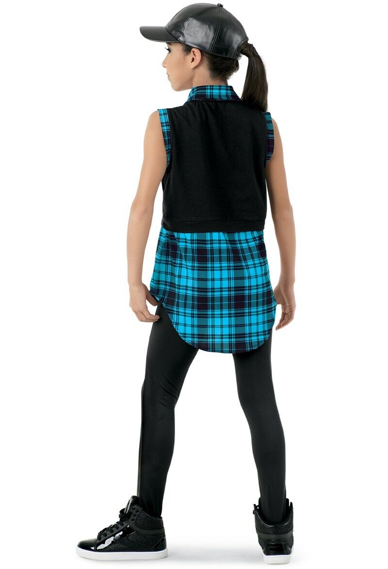 Pre-Owned Costume Weissman  10620 Medium Adult Blue 2pc Hip Hop Jazz