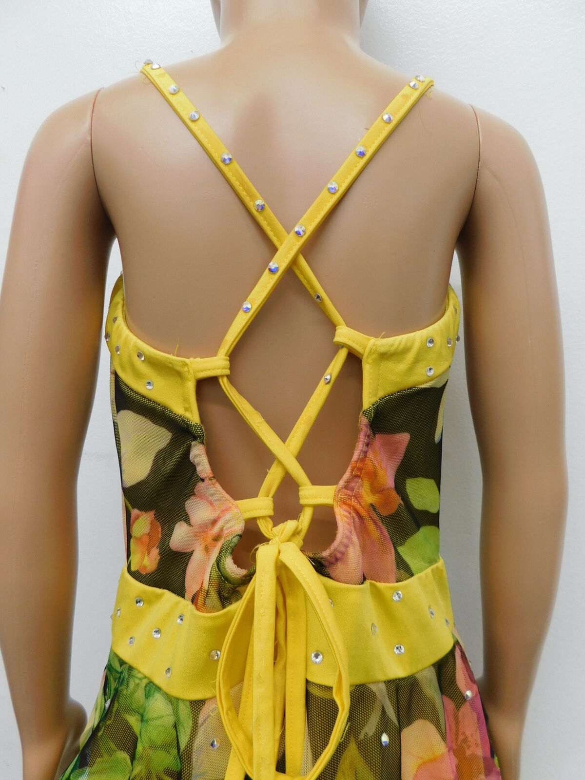 Pre-Owned Costume Kelle   Large Child Yellow Flowy Dress Lyrical Stones