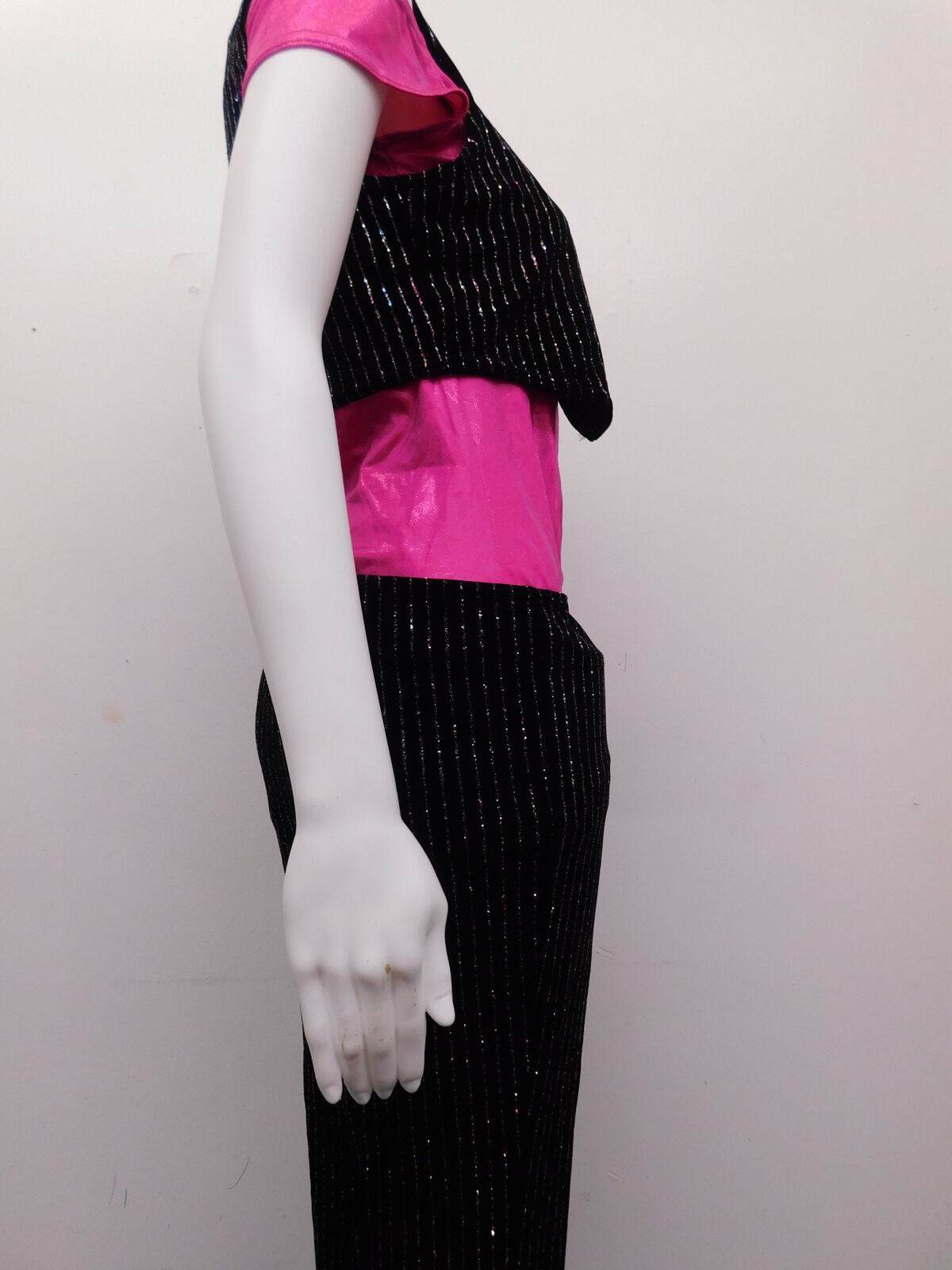 Pre-Owned Costume Costume Gallery   Medium Adult Pink Suit Jazz Glitter Gangster