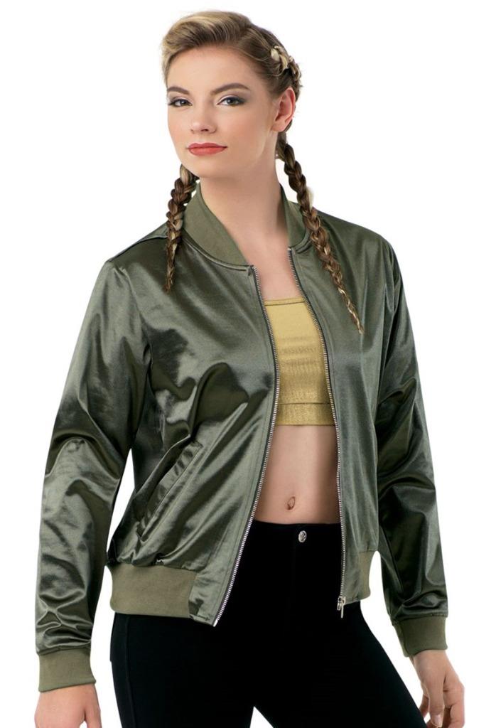 Pre-Owned Jacket Balera  AH9885 Small Child Army Green  Hip Hop Tap