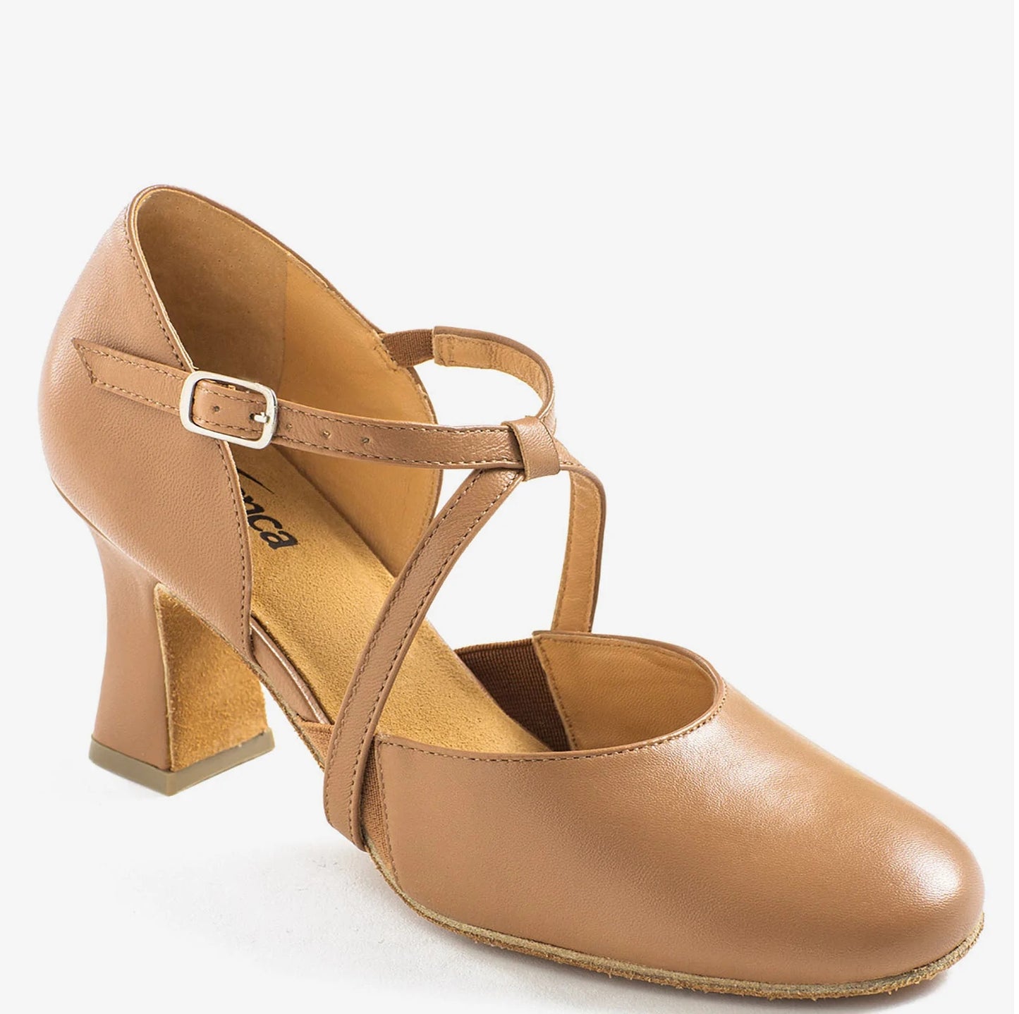 NEW Ballroom Shoes So Danca SD143 Leather Cross Straps 3" Heel Leather