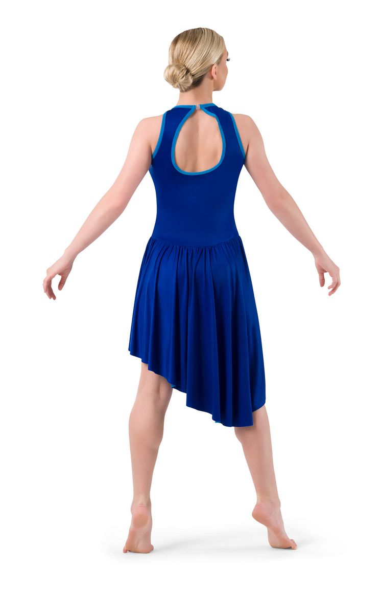 Pre-Owned Costume Costume Gallery  20231 Large Adult Navy Blue Asymmetrical Dress Contemporary