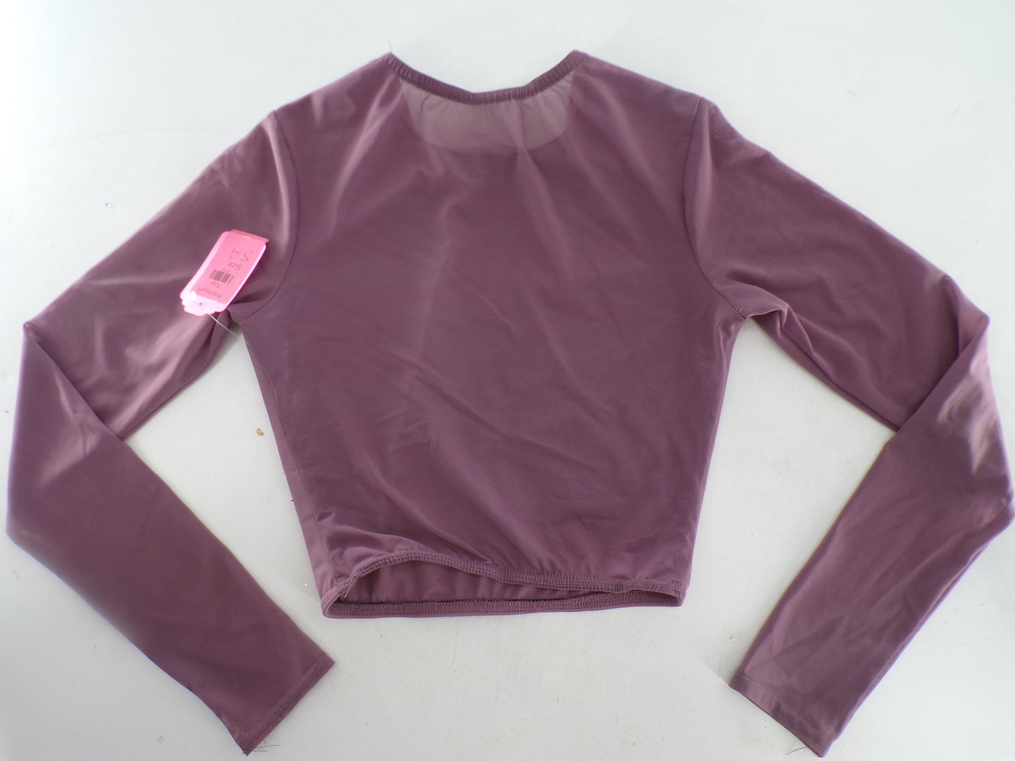 Pre-Owned Crop Top No Tag   Medium Adult Mauve  Jazz Cheer