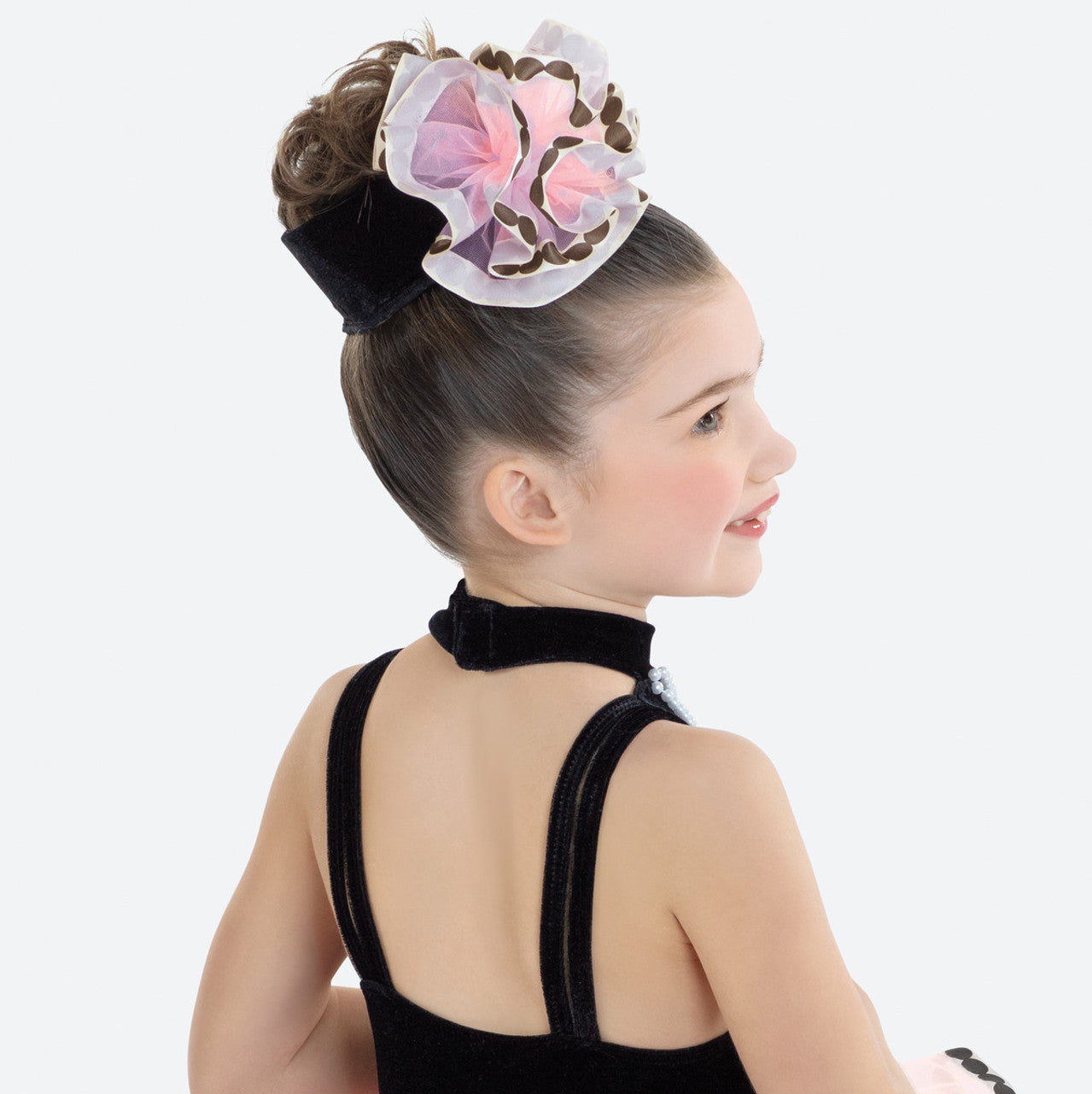 Pre-Owned Costume Small Child Pink Revolution 037 Jazz Tap Musical Theater Pearls Dots Dress