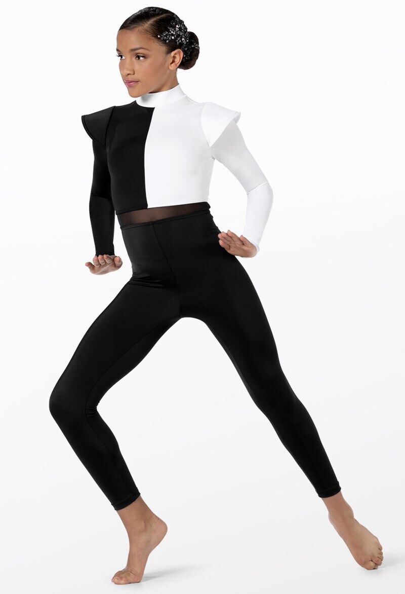 Pre-Owned Costume Weissman 14352 Medium Adult White Unitard Jazz Modern