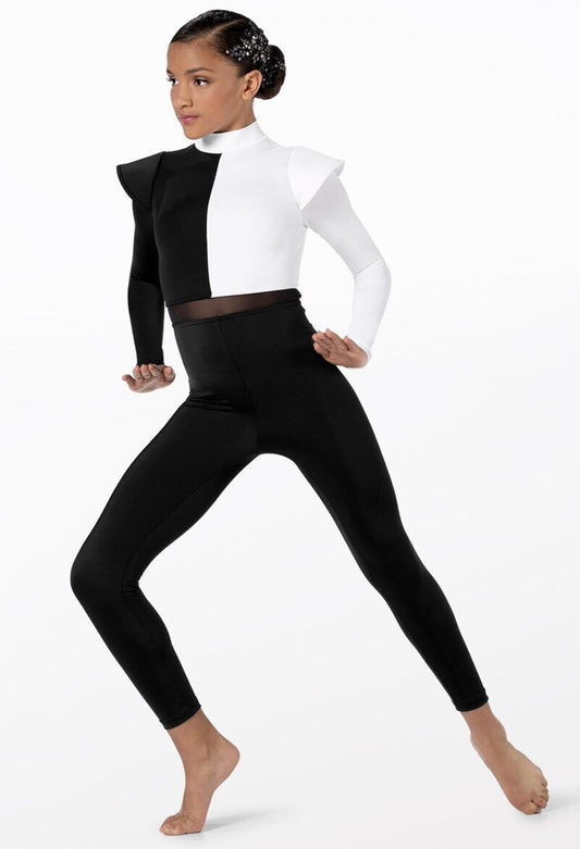 Pre-Owned Costume Weissman 14352 Medium Adult White Unitard Jazz Modern
